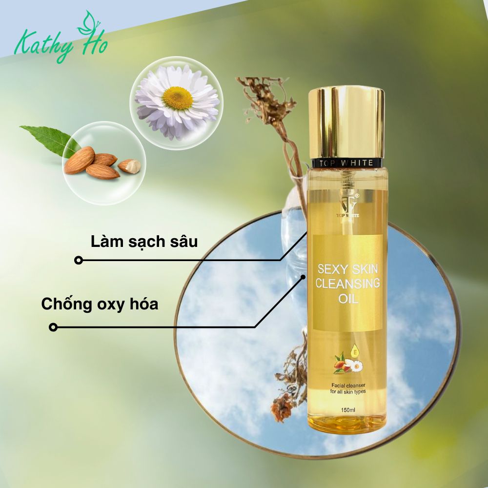 Top White Cleansing Oil - Dầu tẩy trang làm sạch sâu và mềm mịn da