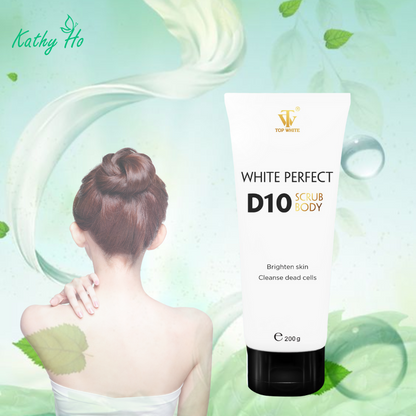 White Perfect Scrub Body D10  - Gel làm sạch tế bào da chết