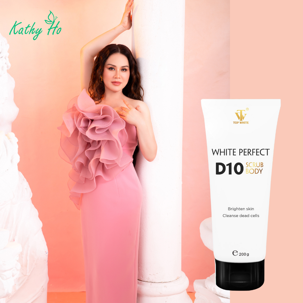 White Perfect Scrub Body D10  - Gel làm sạch tế bào da chết