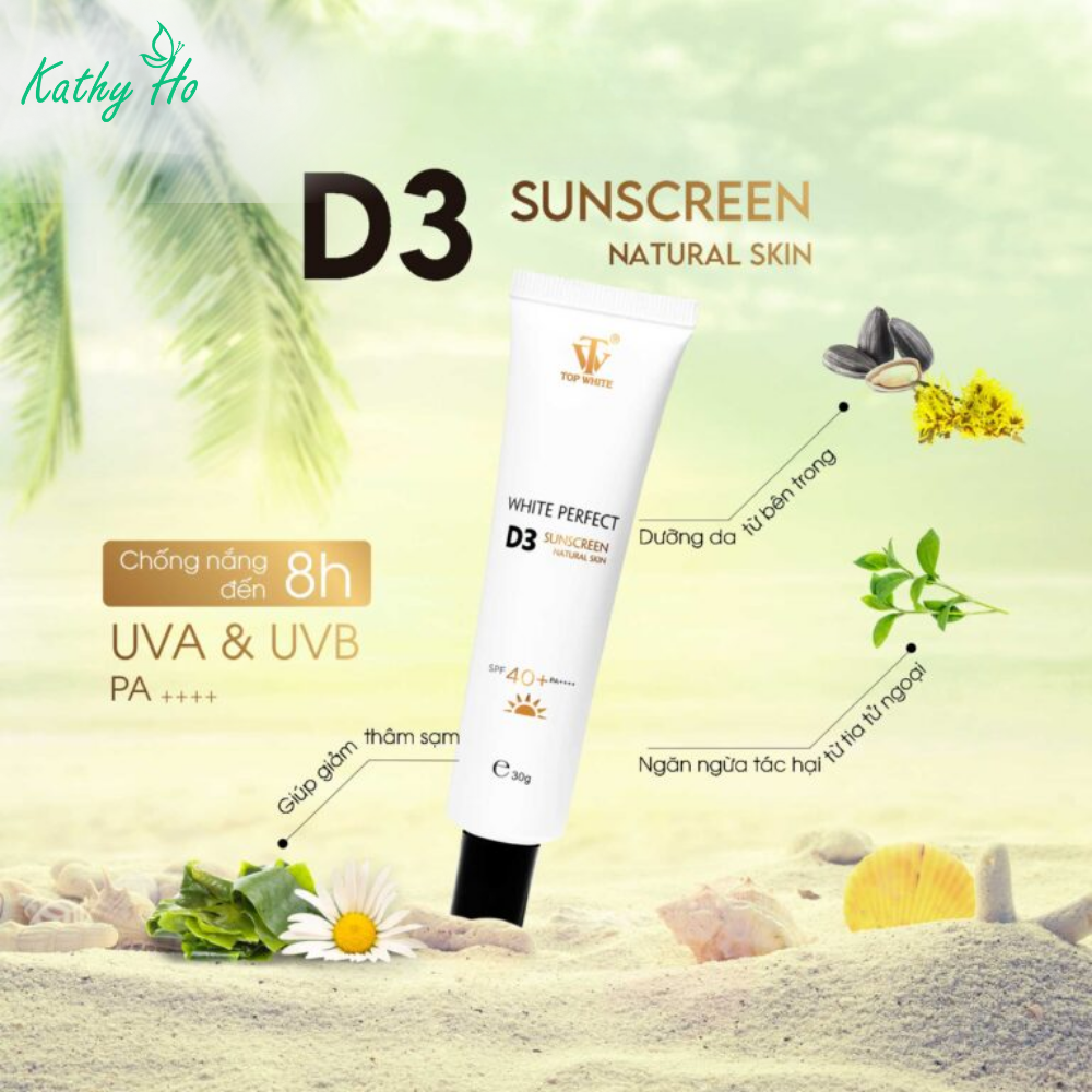 White Perfect D3 Natural Skin SPF40+ PA++++ - Kem chống nắng