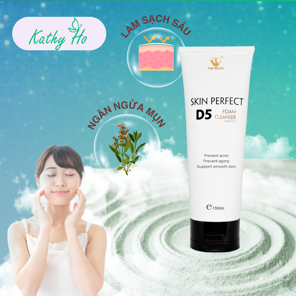 Skin Perfect D5 - Sữa rửa mặt ngăn ngừa mụn