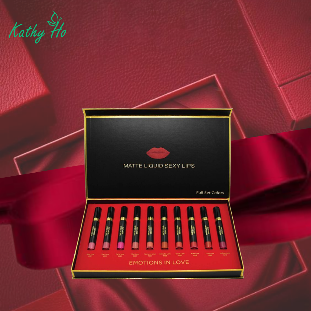 Matte Liquid Sexy Lips Full Set Color - Son lì không trôi (Set 10 cây)